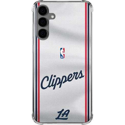 NBA Los Angeles Clippers Team Jersey Galaxy S24 Plus Clear Case